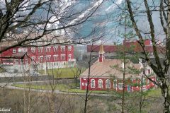 Hordaland - Odda - Tyssedal - Hotellet og Festiviteten med fabrikken bak