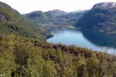 Hordaland - Odda - Rv 520 over Røldalsvatnet