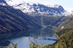 Hordaland - Odda - Rv 520 over Røldalsvatnet