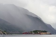 Hordaland - Odda - Ut fjorden mot Eitrheimsneset