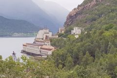 Hordaland - Odda - Tyssedal - Utsikt mot kraftverket