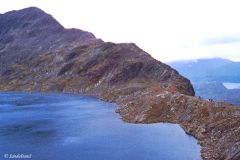 Innlandet - Vågå - Jotunheimen - Besseggen med Bessvatn, nedenfra