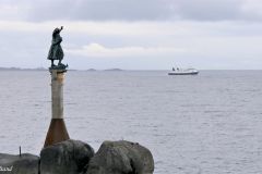 Nordland - Vågan - Svolvær - Kjeøya - Skulptur - Fiskarkona (Per Ung)