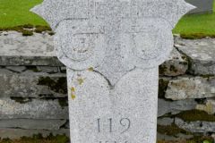 Trøndelag - Verdal - Stiklestad - Stiklestad steinkirke - Milestein på Pilegrimsleden til Nidaros (119 km)