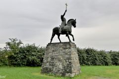 Nord-Trøndelag - Verdal - Stiklestad - Skulptur - Olav den hellige (Dyre Vaa, 1973)