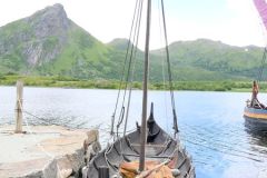 Nordland - Vestvågøy - Museum Nord - Lofotr Vikingmuseum - Skip ved pollen