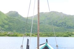Nordland - Vestvågøy - Museum Nord - Lofotr Vikingmuseum - Skip ved pollen
