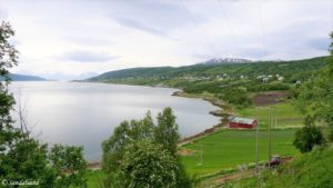Troms - Kvæfjord - Vikeland - Utsyn mot Borkenes