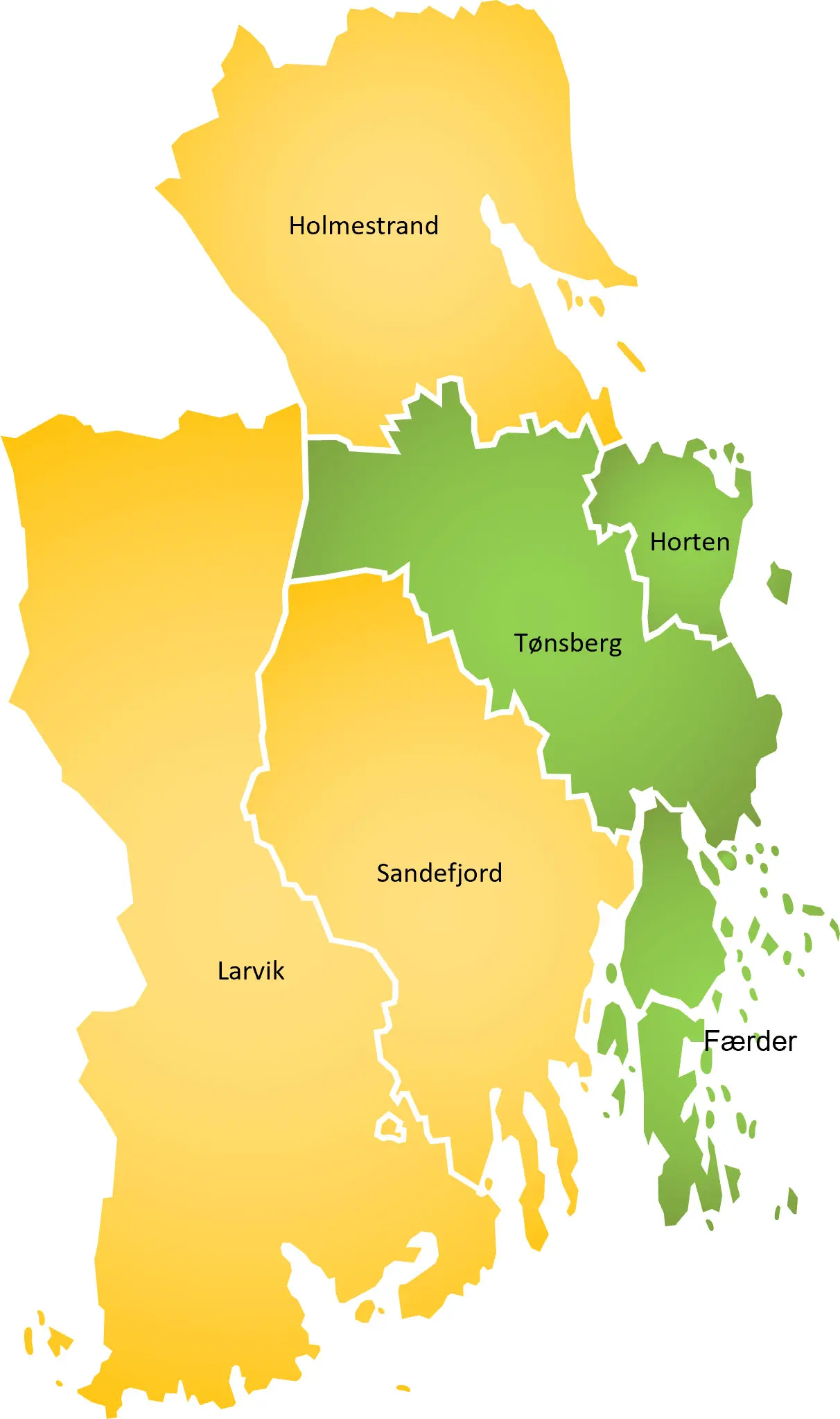 Kommuneinndelingen i Vestfold