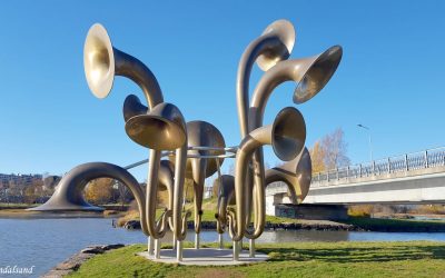 Byvandring blant skulpturer og andre kunstverk i Lillestrøm