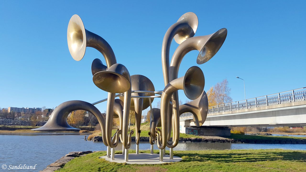 Akershus - Lillestrøm - Nitelva - Skulptur - Lyden av Lillestrøm - Fredrim Raddum (2017)